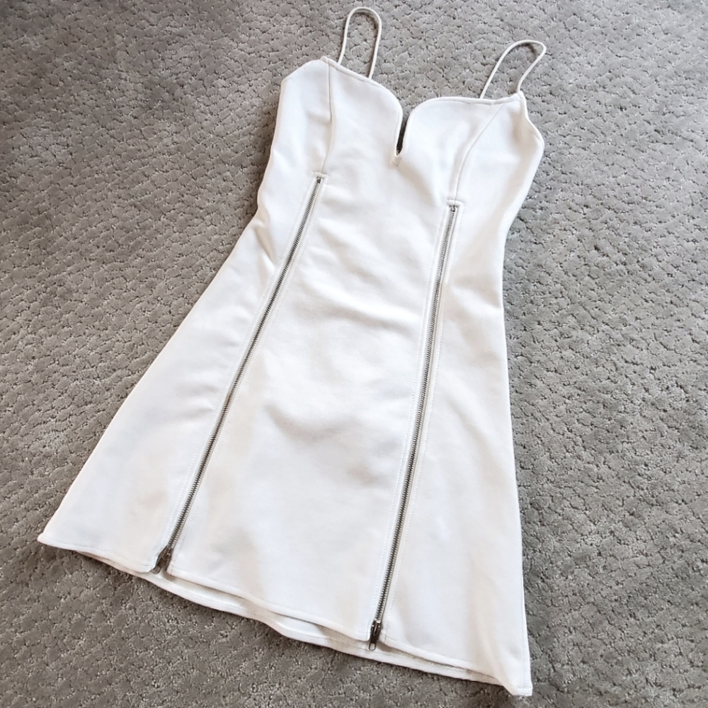 Stretch White Mini Dress